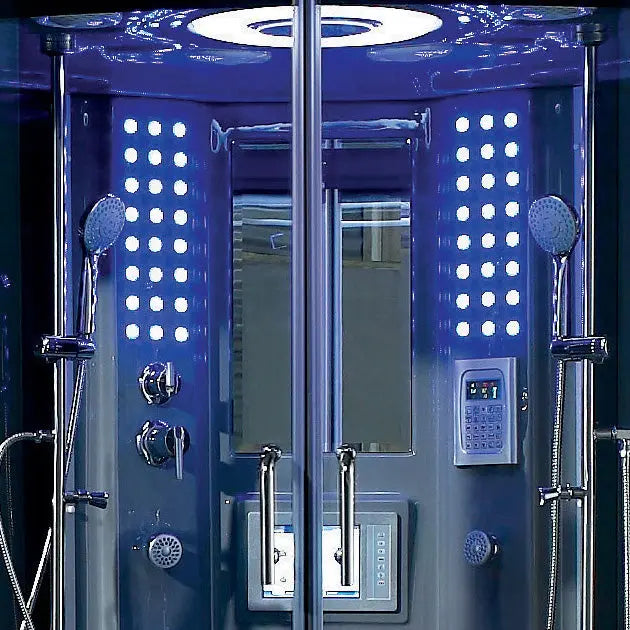 Gray Valencia Steam Shower-Steam Shower-Tub Combo-Maya Bath-Luxury Steam Showers
