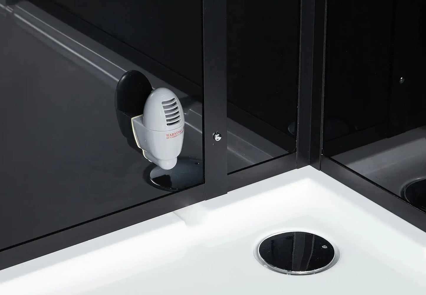 Black Platinum Anzio-L Steam Shower-Walk-In-Maya Bath-Luxury Steam Showers