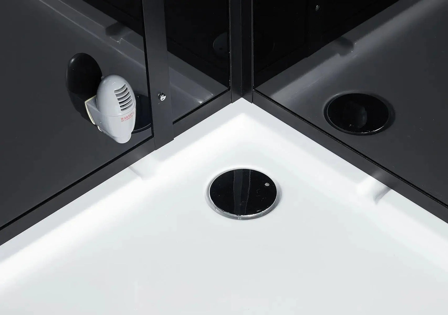 Black Platinum Anzio-L Steam Shower-Walk-In-Maya Bath-Luxury Steam Showers