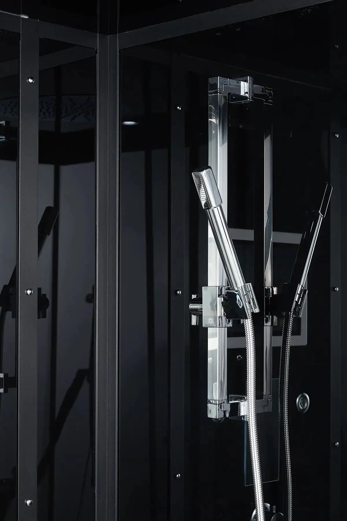 Black Platinum Anzio-L Steam Shower-Walk-In-Maya Bath-Luxury Steam Showers