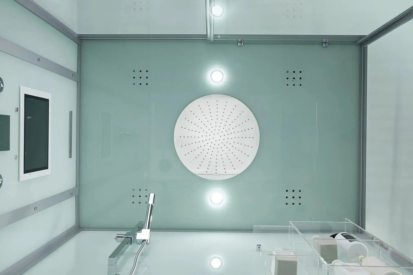 White Platinum Anzio-L Steam Shower-Walk-In-Maya Bath-Luxury Steam Showers