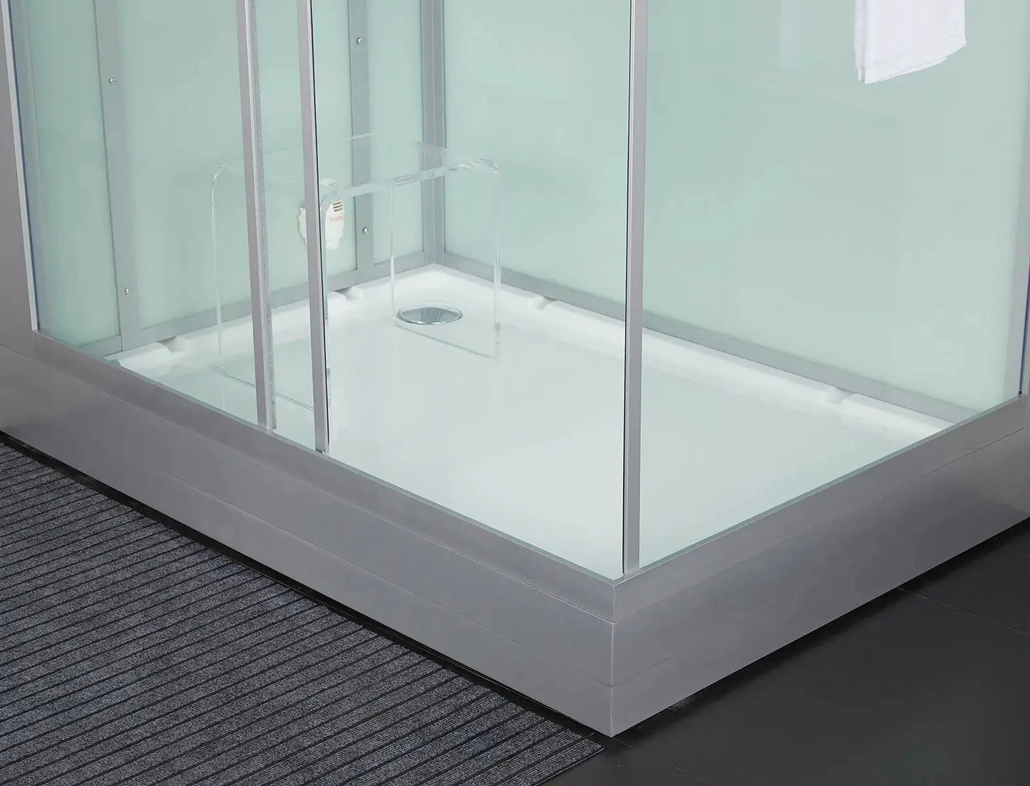 White Platinum Anzio-L Steam Shower-Walk-In-Maya Bath-Luxury Steam Showers