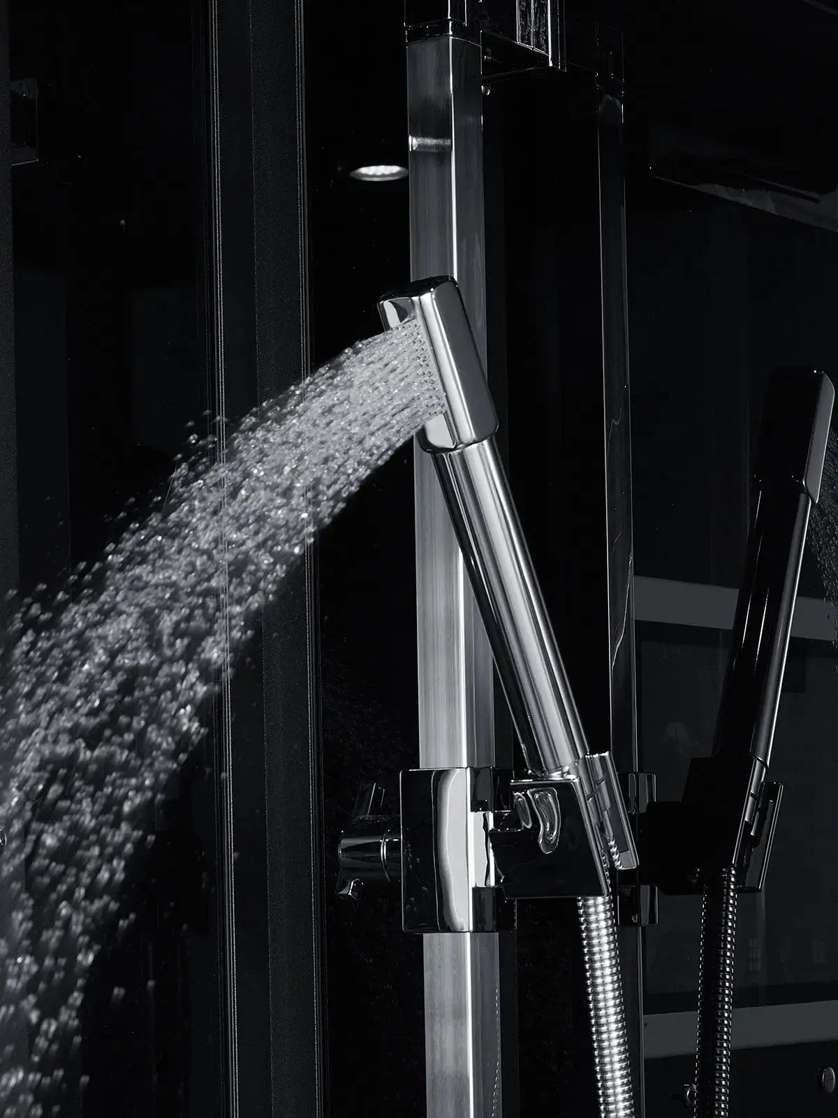 Black Platinum Arezzo-L Steam Shower-Walk-In-Maya Bath-Luxury Steam Showers
