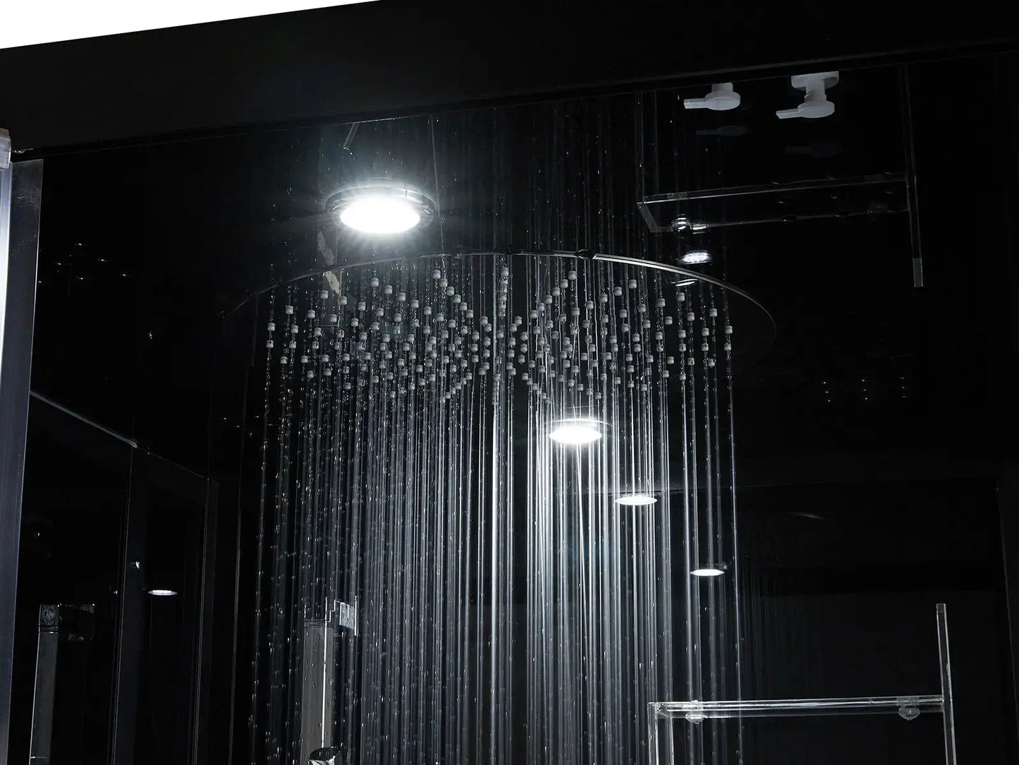 Black Platinum Arezzo-L Steam Shower-Walk-In-Maya Bath-Luxury Steam Showers