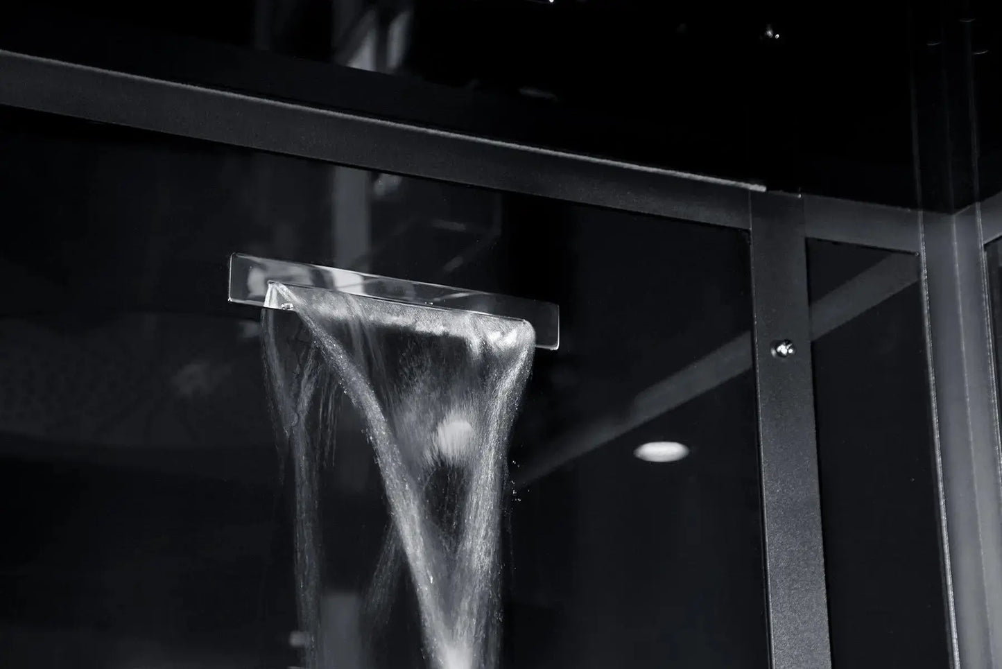 Black Platinum Arezzo-L Steam Shower-Walk-In-Maya Bath-Luxury Steam Showers