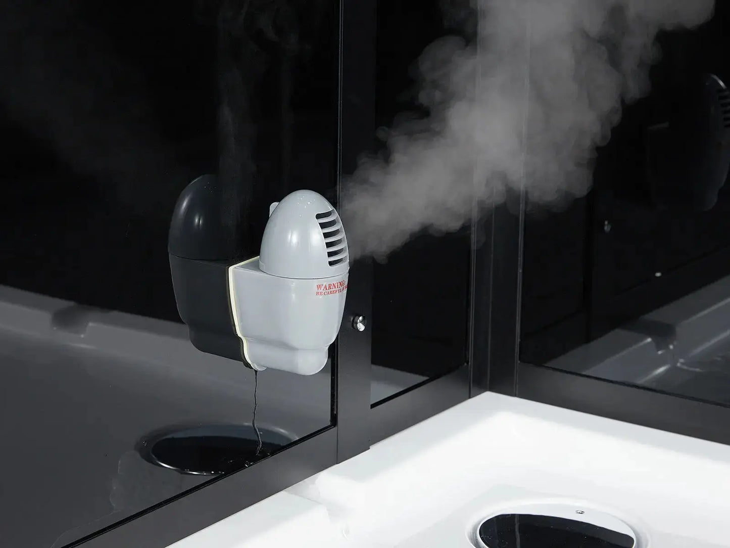 Black Platinum Arezzo-L Steam Shower-Walk-In-Maya Bath-Luxury Steam Showers