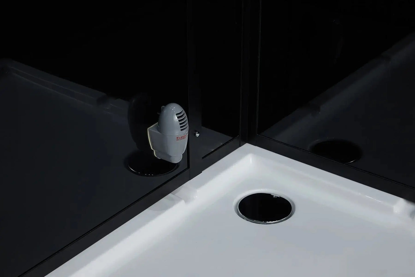Black Platinum Arezzo-L Steam Shower-Walk-In-Maya Bath-Luxury Steam Showers