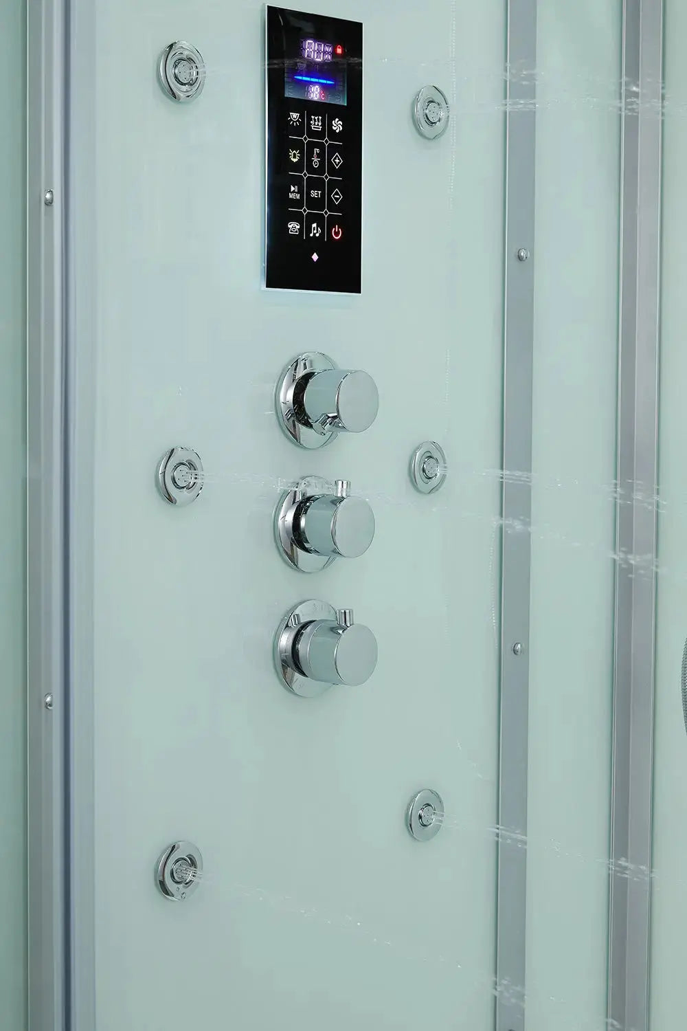 White Platinum Arezzo-L Steam Shower-Walk-In-Maya Bath-Luxury Steam Showers
