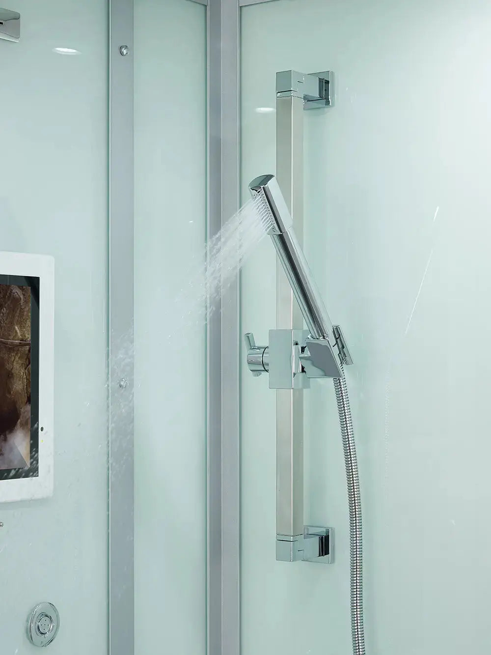 White Platinum Arezzo-L Steam Shower-Walk-In-Maya Bath-Luxury Steam Showers