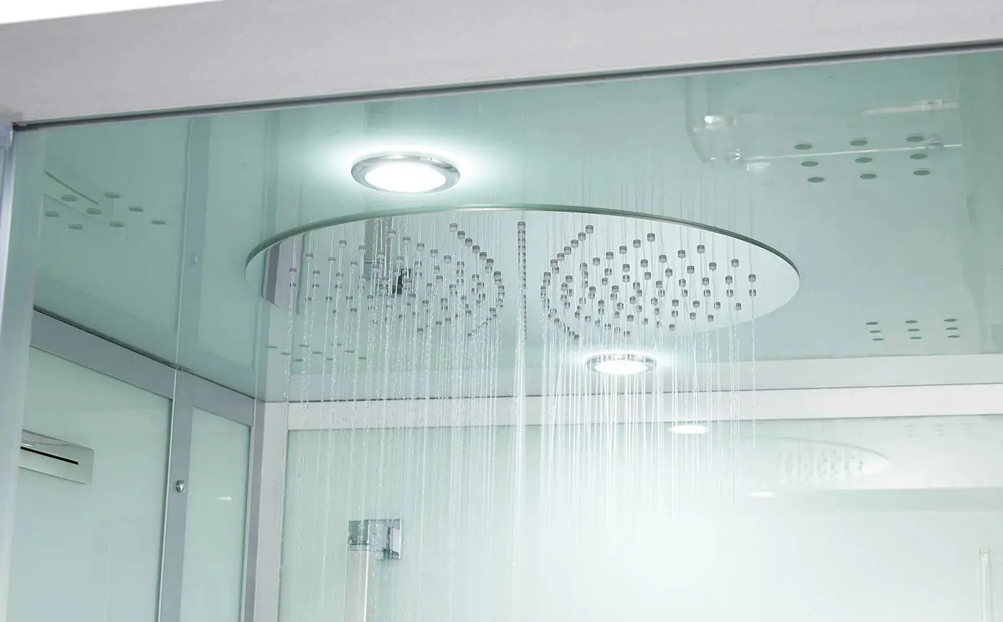White Platinum Arezzo-L Steam Shower-Walk-In-Maya Bath-Luxury Steam Showers