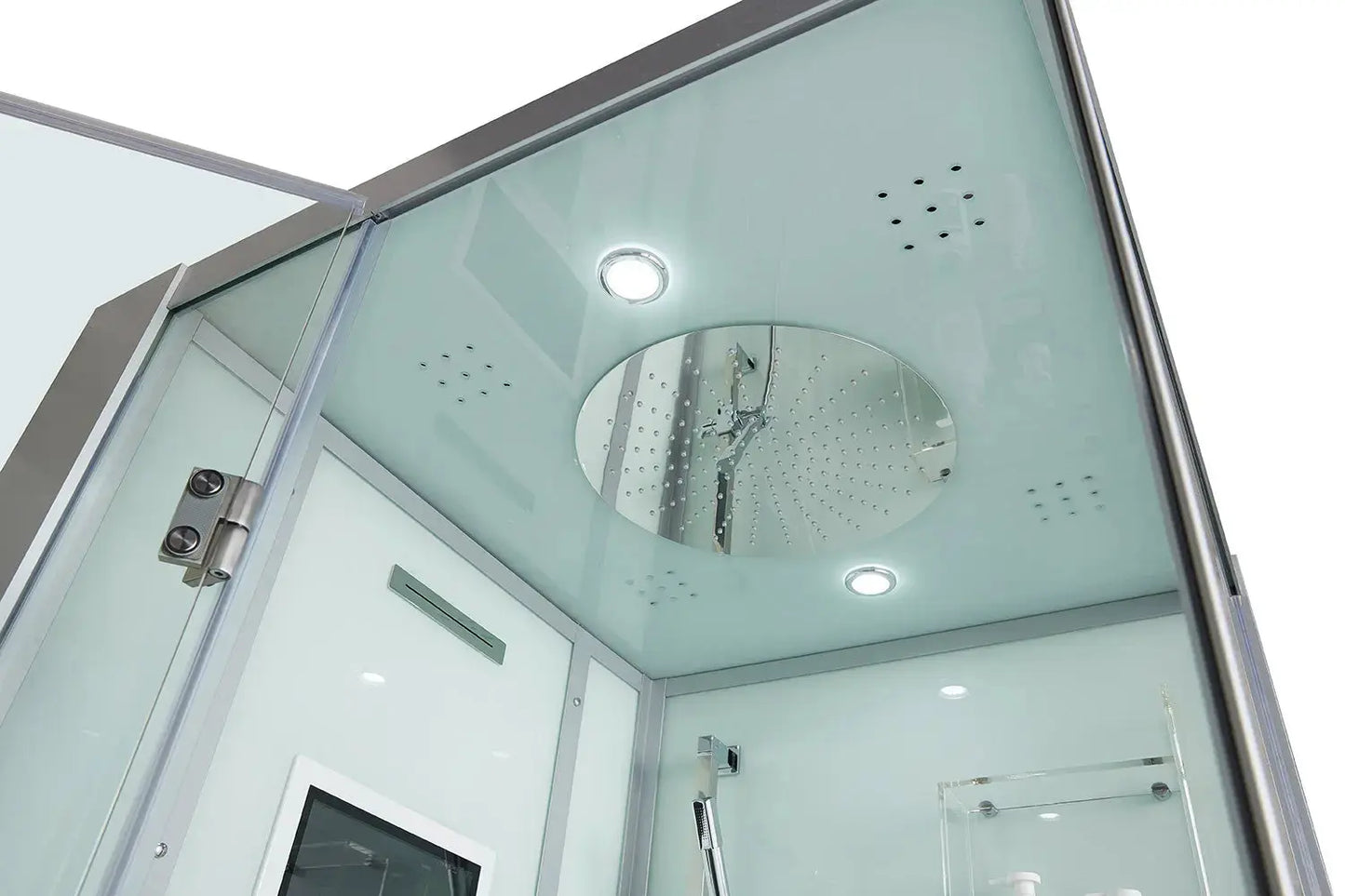 White Platinum Arezzo-L Steam Shower-Walk-In-Maya Bath-Luxury Steam Showers