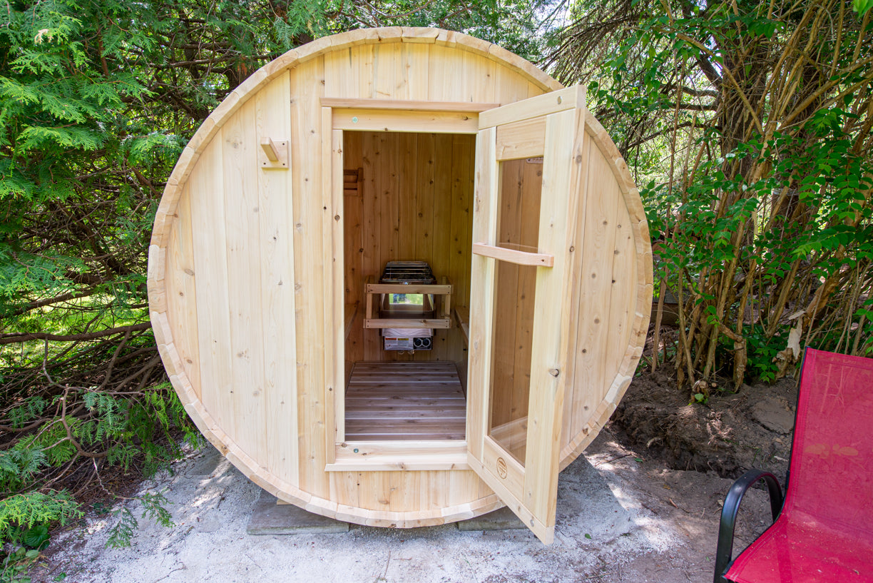 Canadian Timber Harmony Electric Sauna-Outdoor Sauna-Dundalk Leisurecraft-Luxury Steam Showers