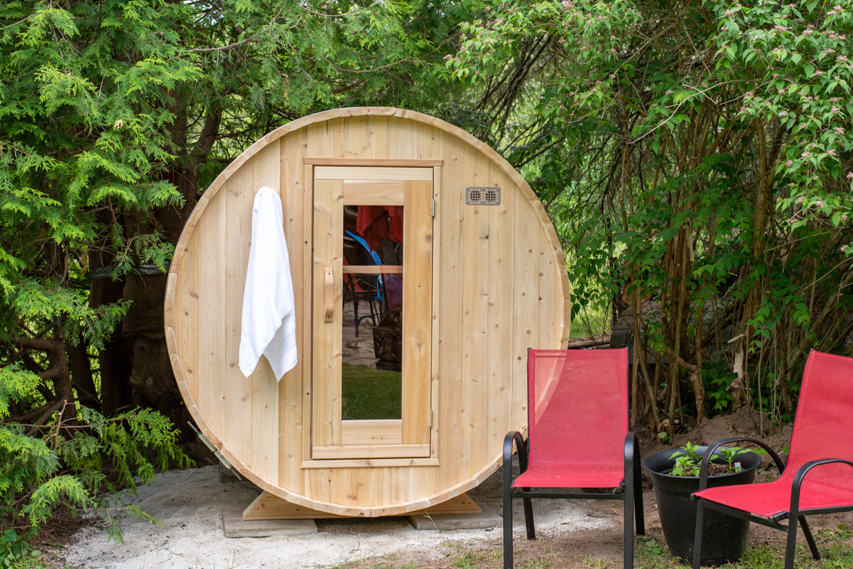 Canadian Timber Harmony Electric Sauna-Outdoor Sauna-Dundalk Leisurecraft-Luxury Steam Showers