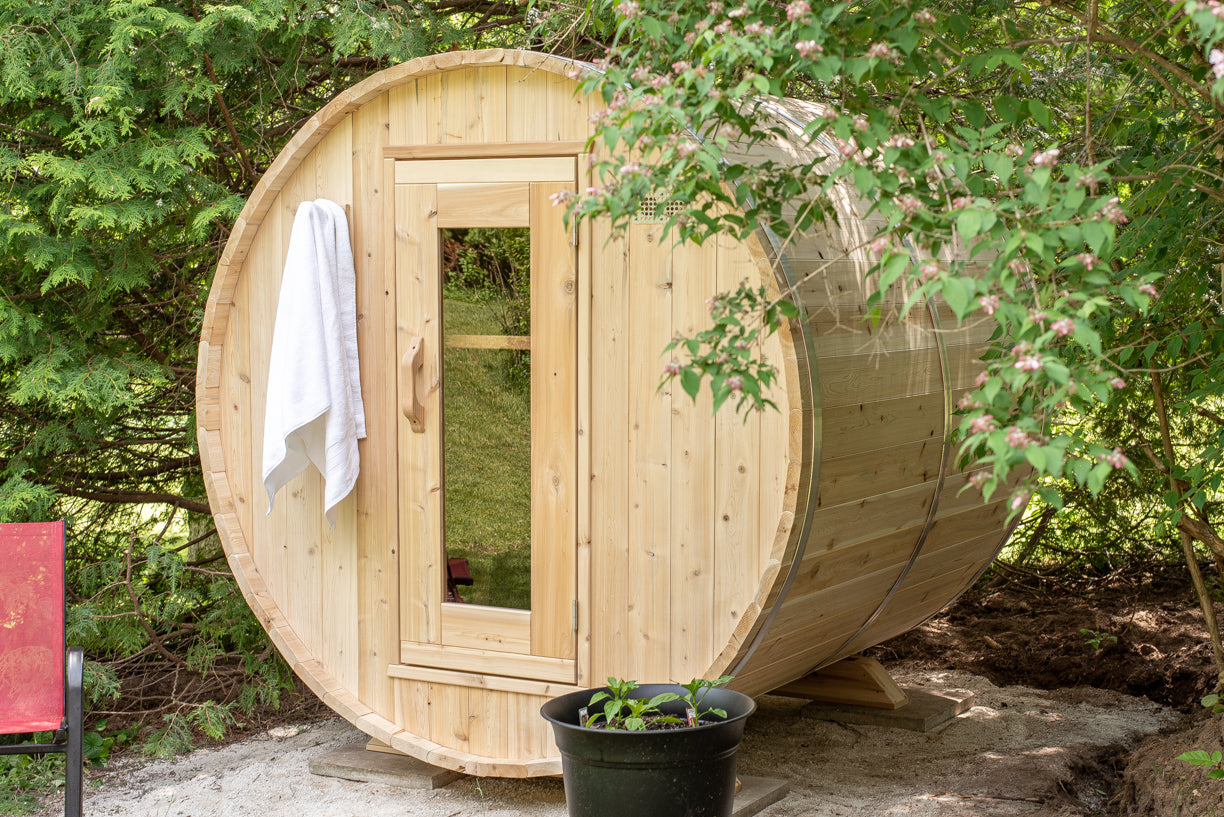 Canadian Timber Harmony Electric Sauna-Outdoor Sauna-Dundalk Leisurecraft-Luxury Steam Showers