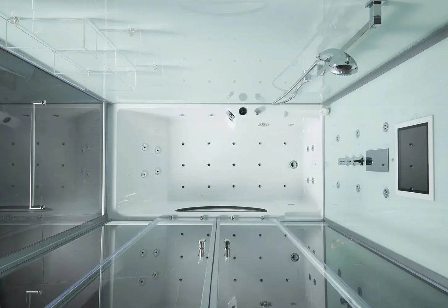 White Platinum Catania-L Steam Shower-Steam Shower-Tub Combo-Maya Bath-Luxury Steam Showers