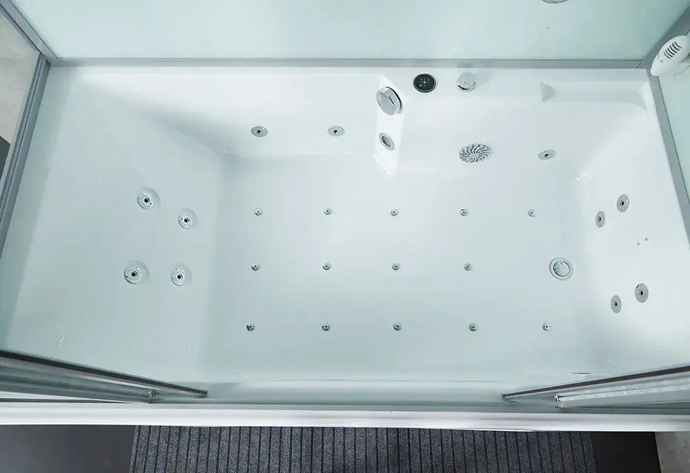 White Platinum Catania-L Steam Shower-Steam Shower-Tub Combo-Maya Bath-Luxury Steam Showers