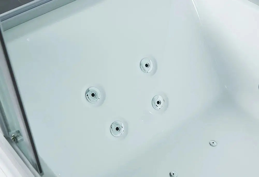 White Platinum Catania-L Steam Shower-Steam Shower-Tub Combo-Maya Bath-Luxury Steam Showers