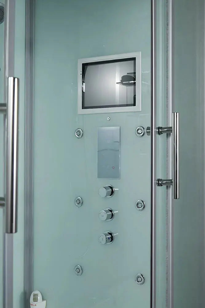 White Platinum Catania-L Steam Shower-Steam Shower-Tub Combo-Maya Bath-Luxury Steam Showers
