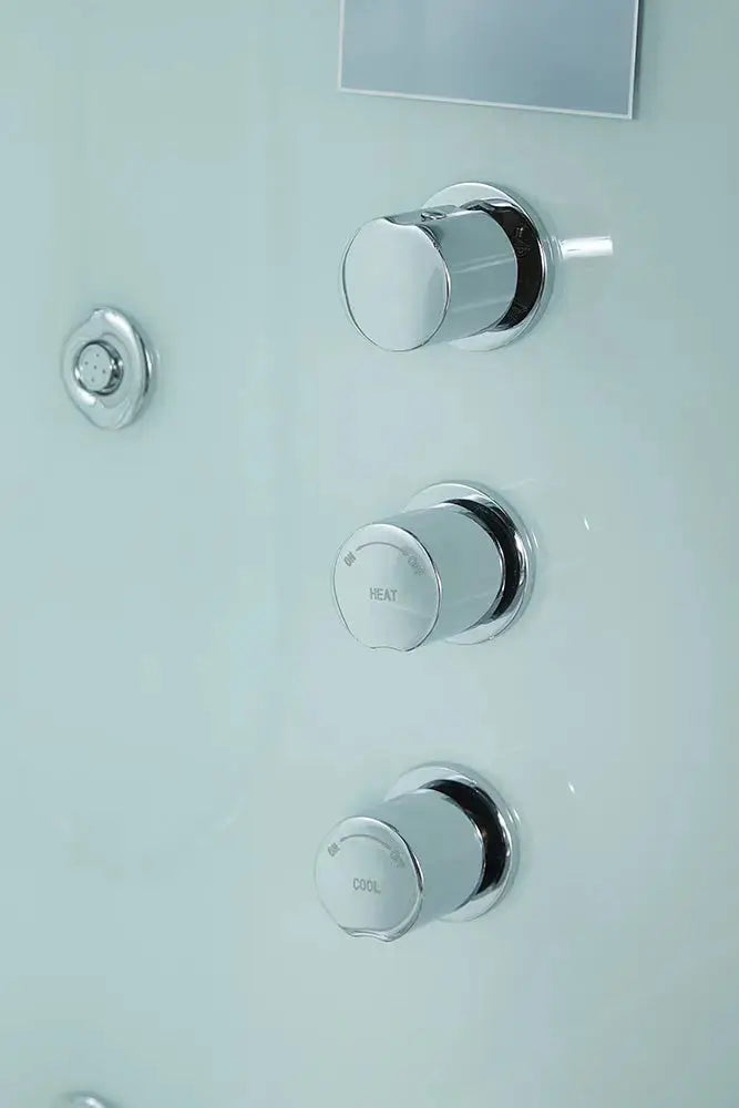 White Platinum Catania-L Steam Shower-Steam Shower-Tub Combo-Maya Bath-Luxury Steam Showers