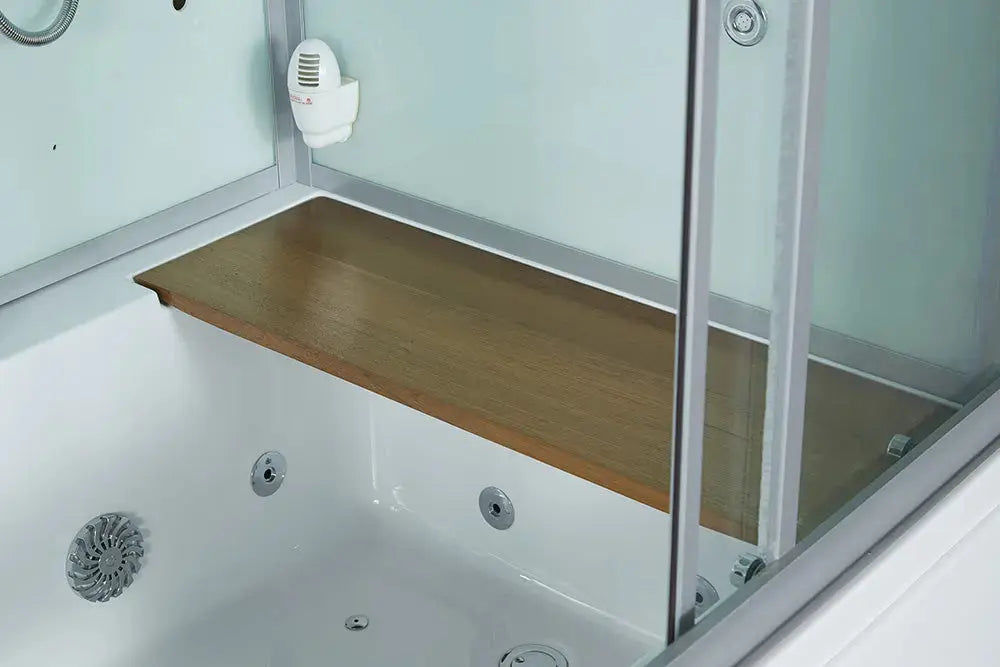 White Platinum Catania-L Steam Shower-Steam Shower-Tub Combo-Maya Bath-Luxury Steam Showers
