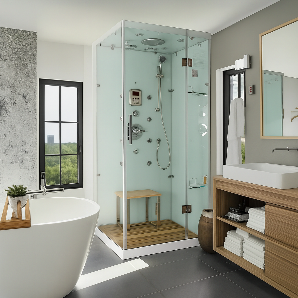 White Jupiter-L Steam Shower