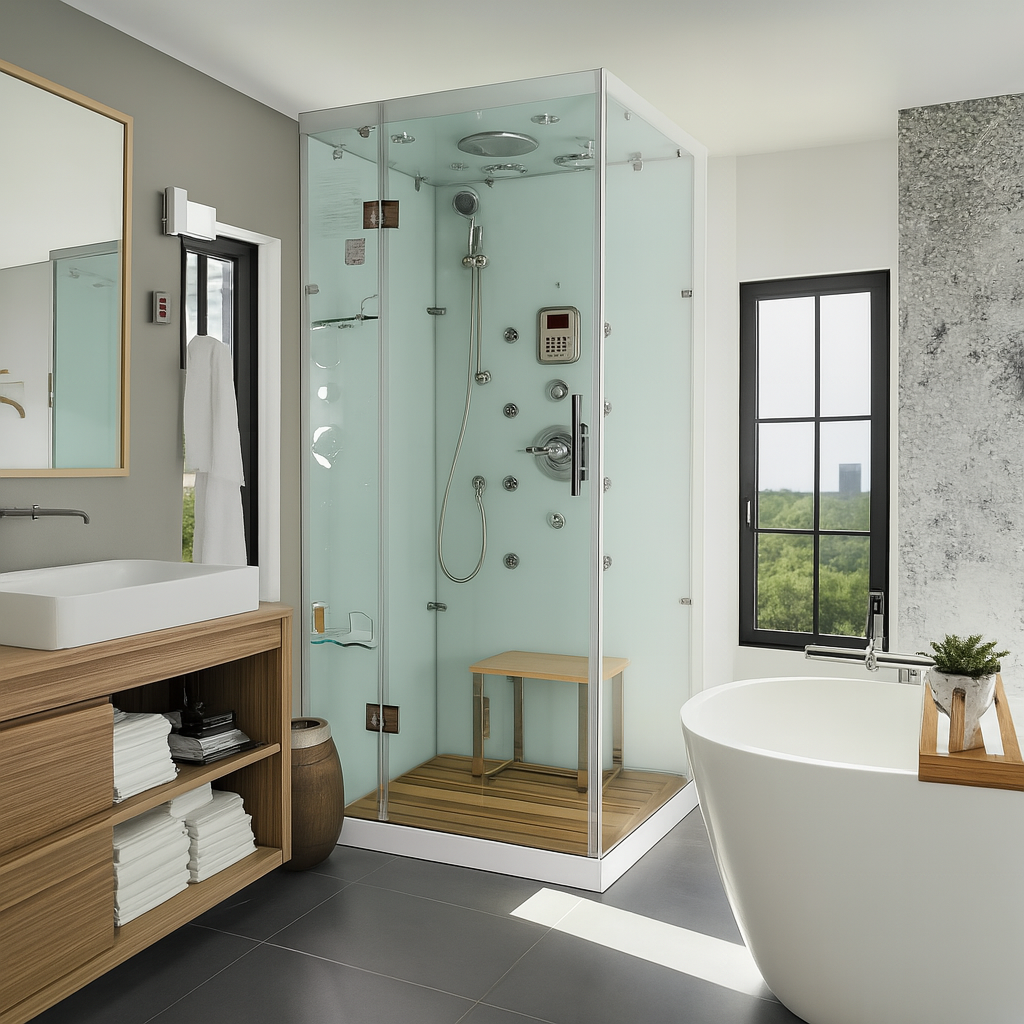 White Jupiter-R Steam Shower