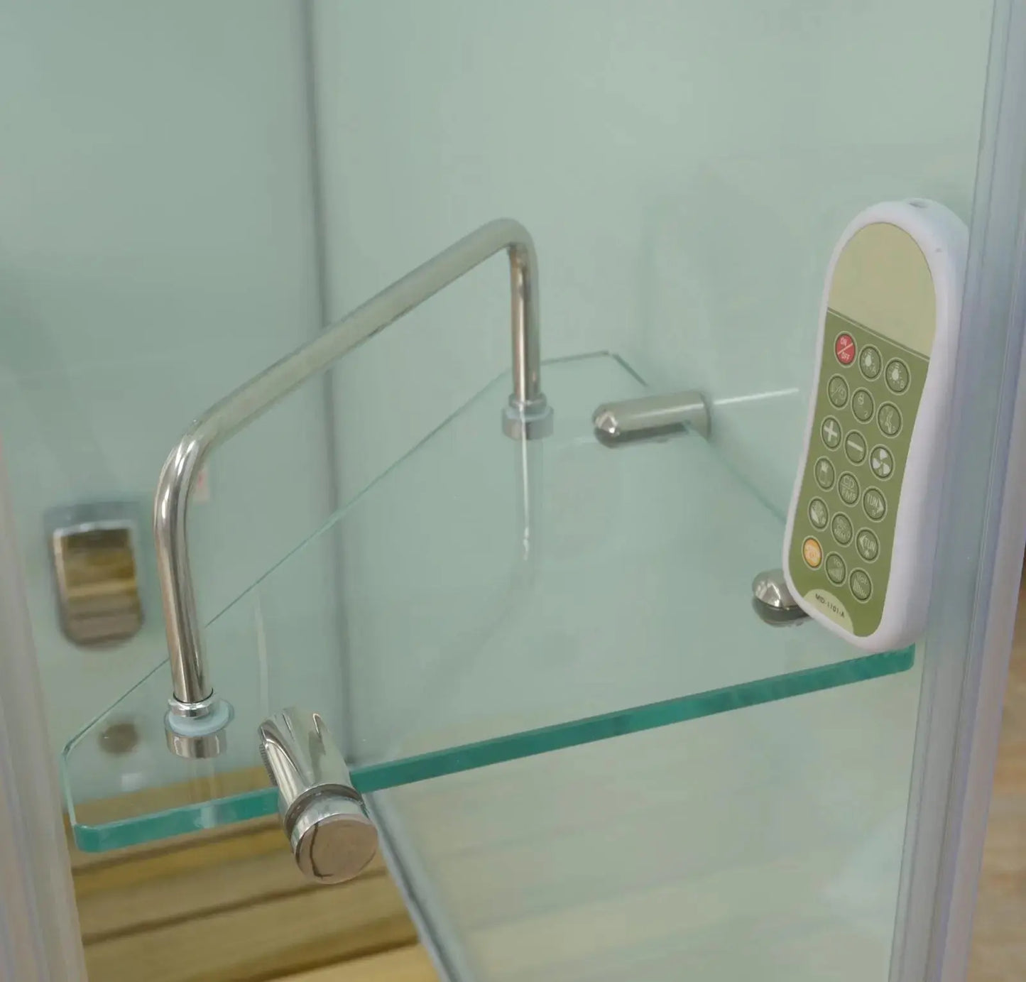 White Jupiter-L Steam Shower-Walk-In-Homeward Bath-Luxury Steam Showers