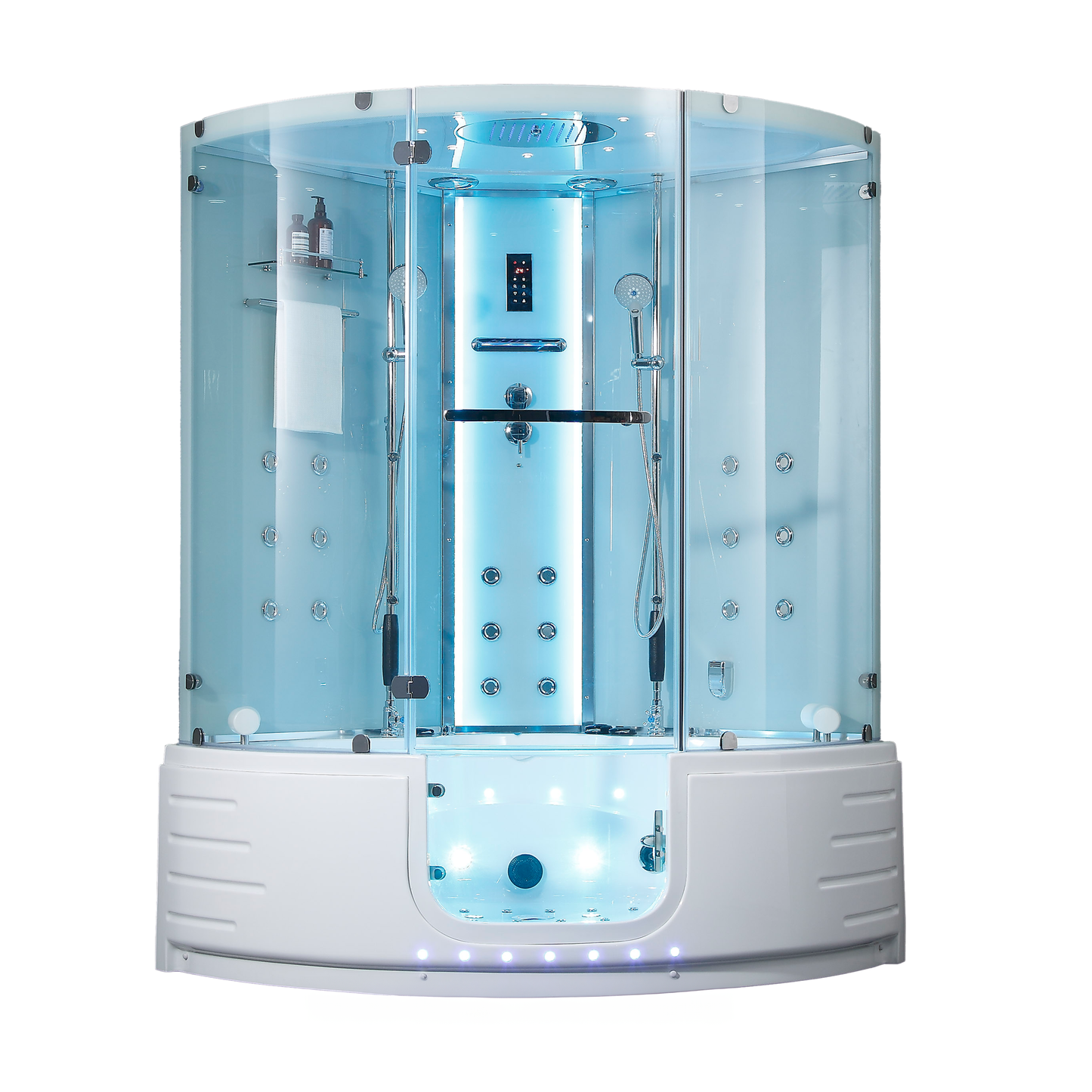 White Platinum Comfort Steam Shower
