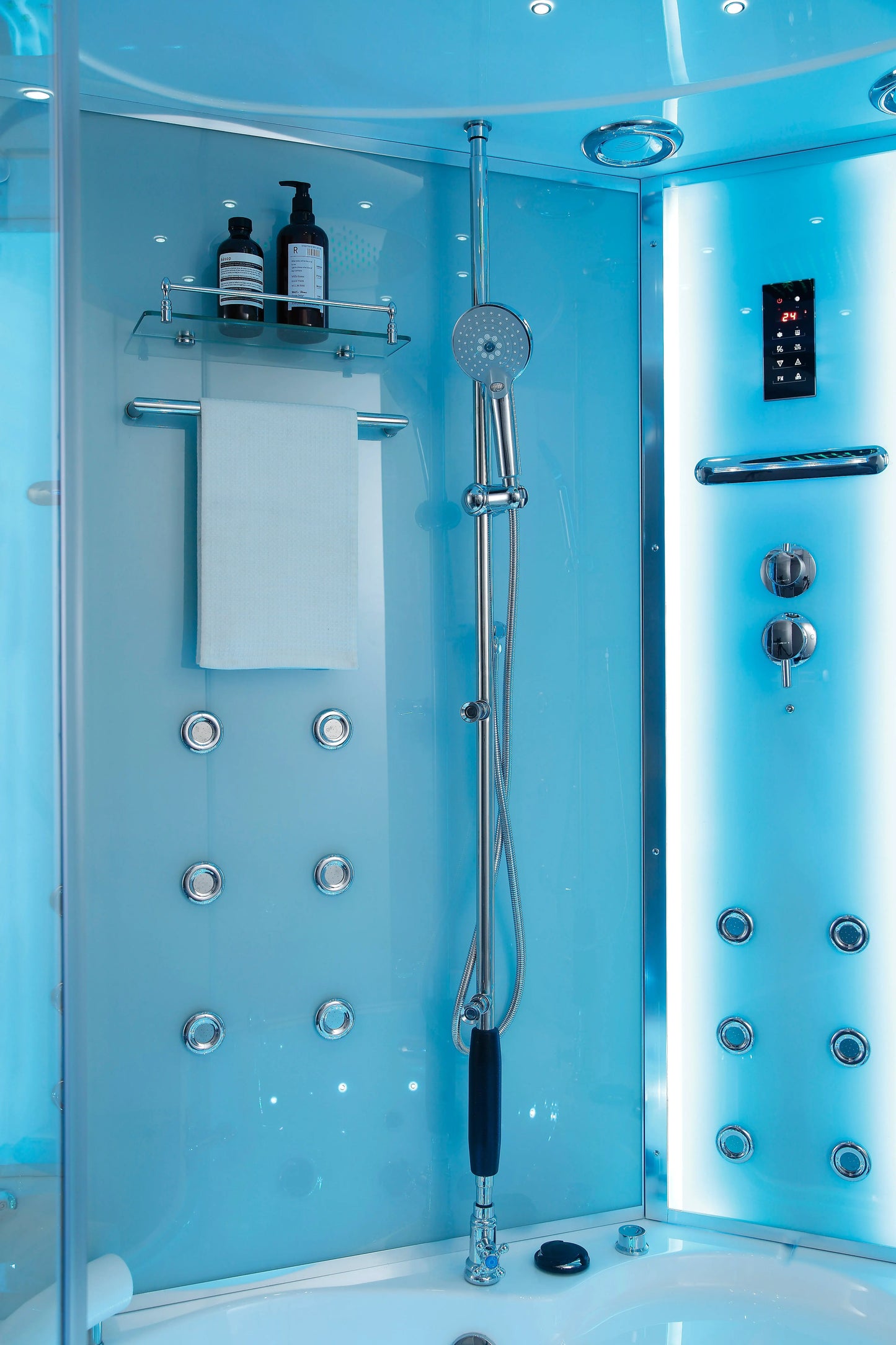 White Platinum Comfort Steam Shower-Steam Shower-Tub Combo-Maya Bath-Luxury Steam Showers