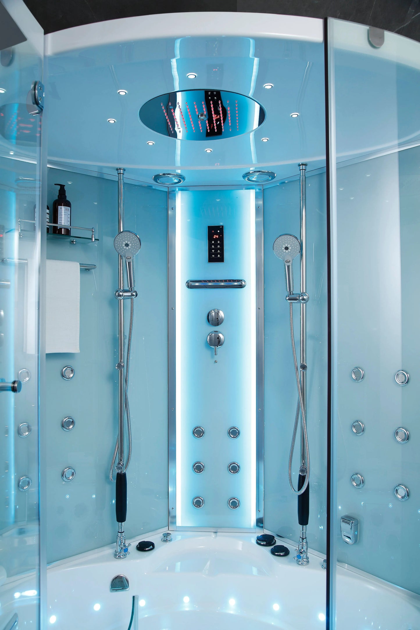 White Platinum Comfort Steam Shower-Steam Shower-Tub Combo-Maya Bath-Luxury Steam Showers