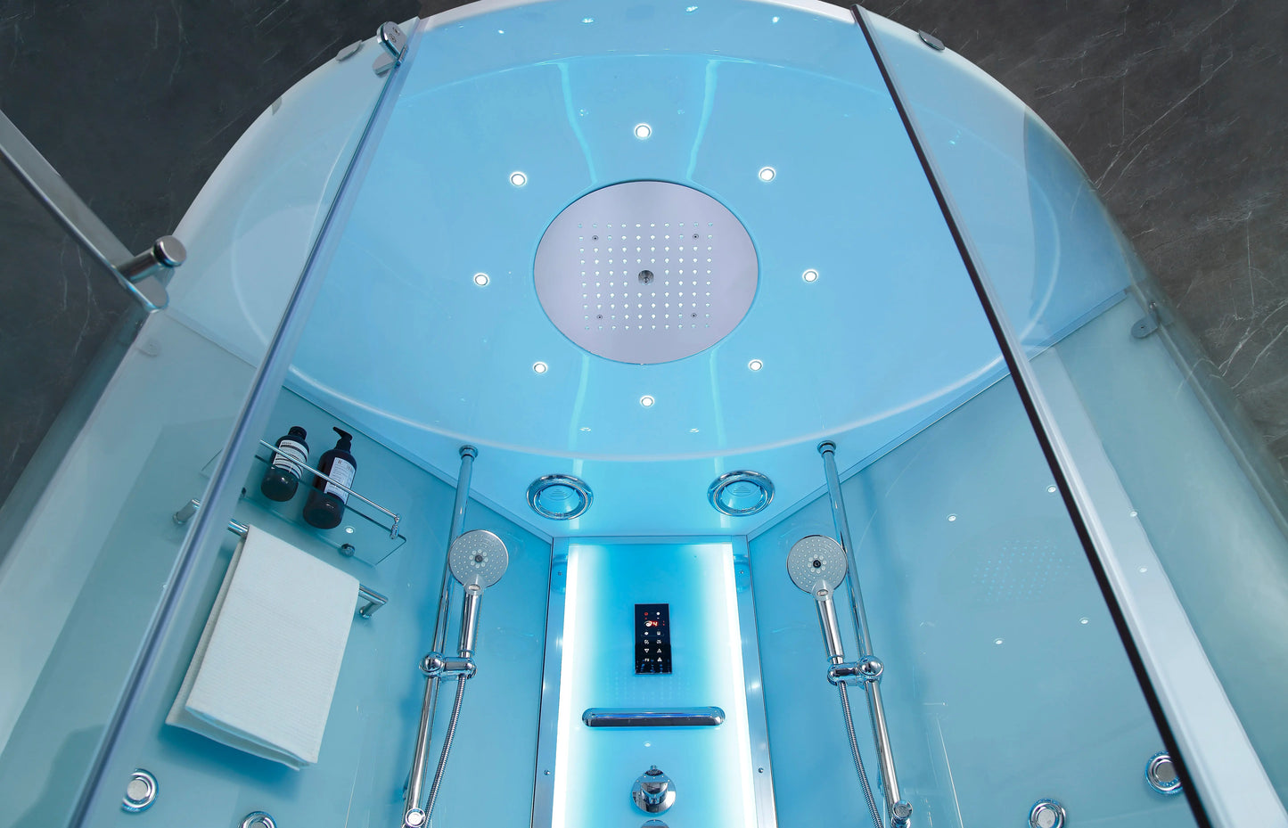 White Platinum Comfort Steam Shower-Steam Shower-Tub Combo-Maya Bath-Luxury Steam Showers