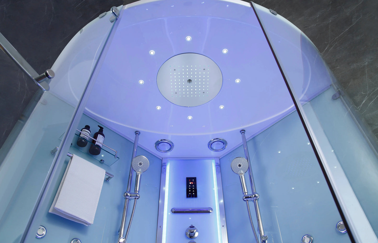 White Platinum Comfort Steam Shower-Steam Shower-Tub Combo-Maya Bath-Luxury Steam Showers