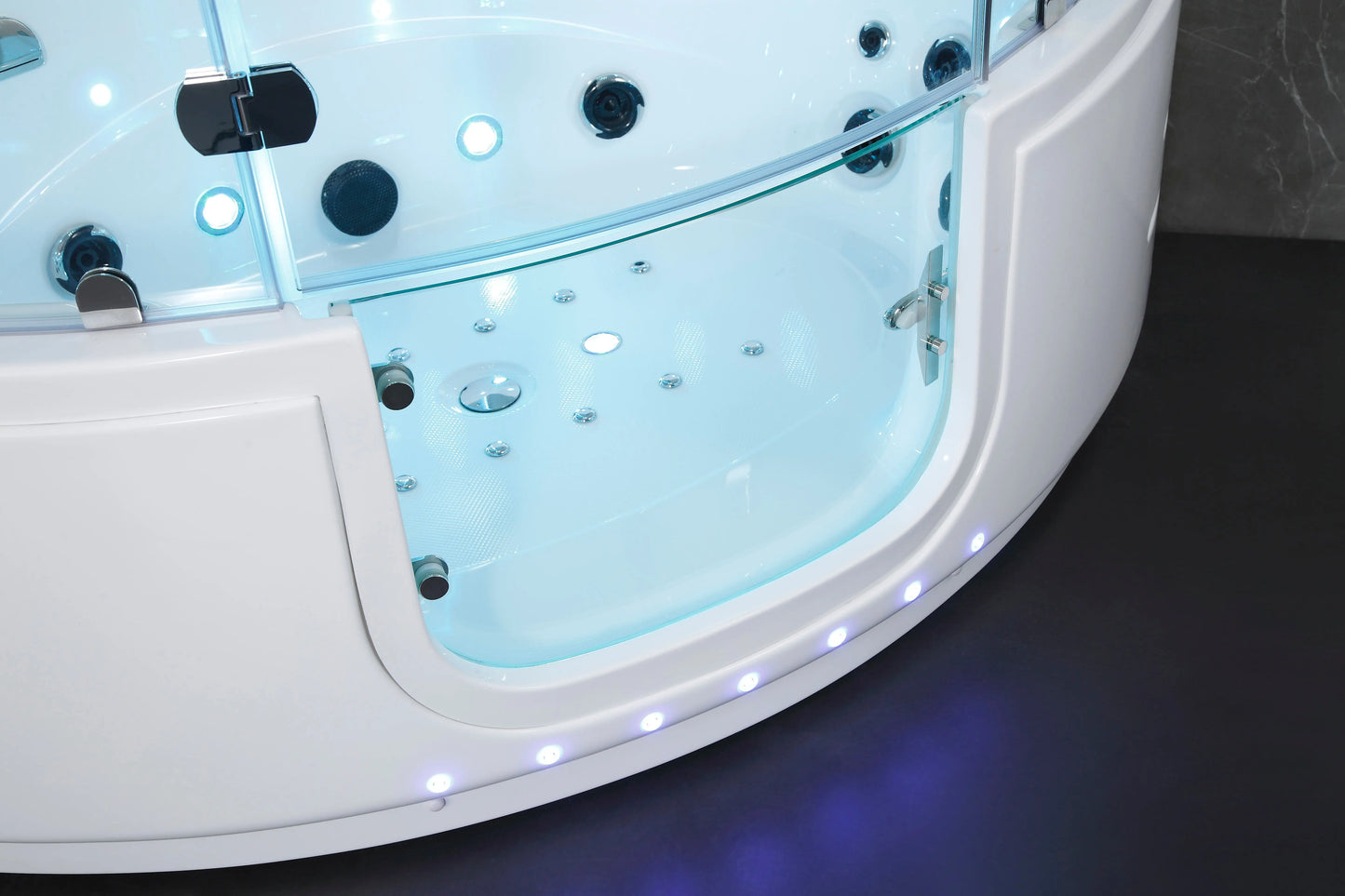 White Platinum Comfort Steam Shower-Steam Shower-Tub Combo-Maya Bath-Luxury Steam Showers