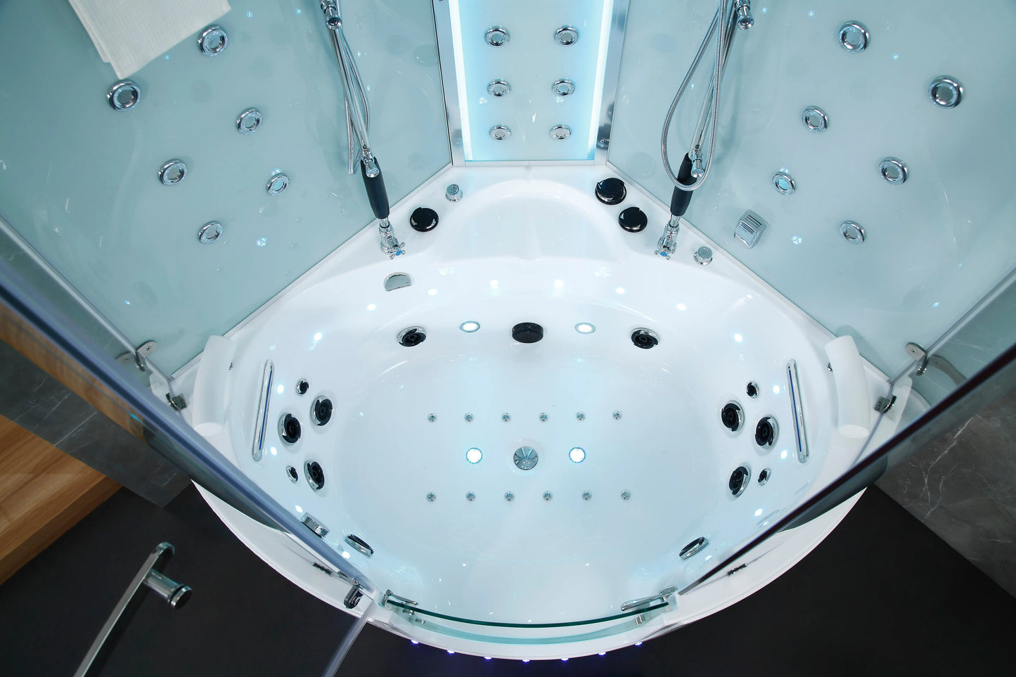 White Platinum Comfort Steam Shower-Steam Shower-Tub Combo-Maya Bath-Luxury Steam Showers