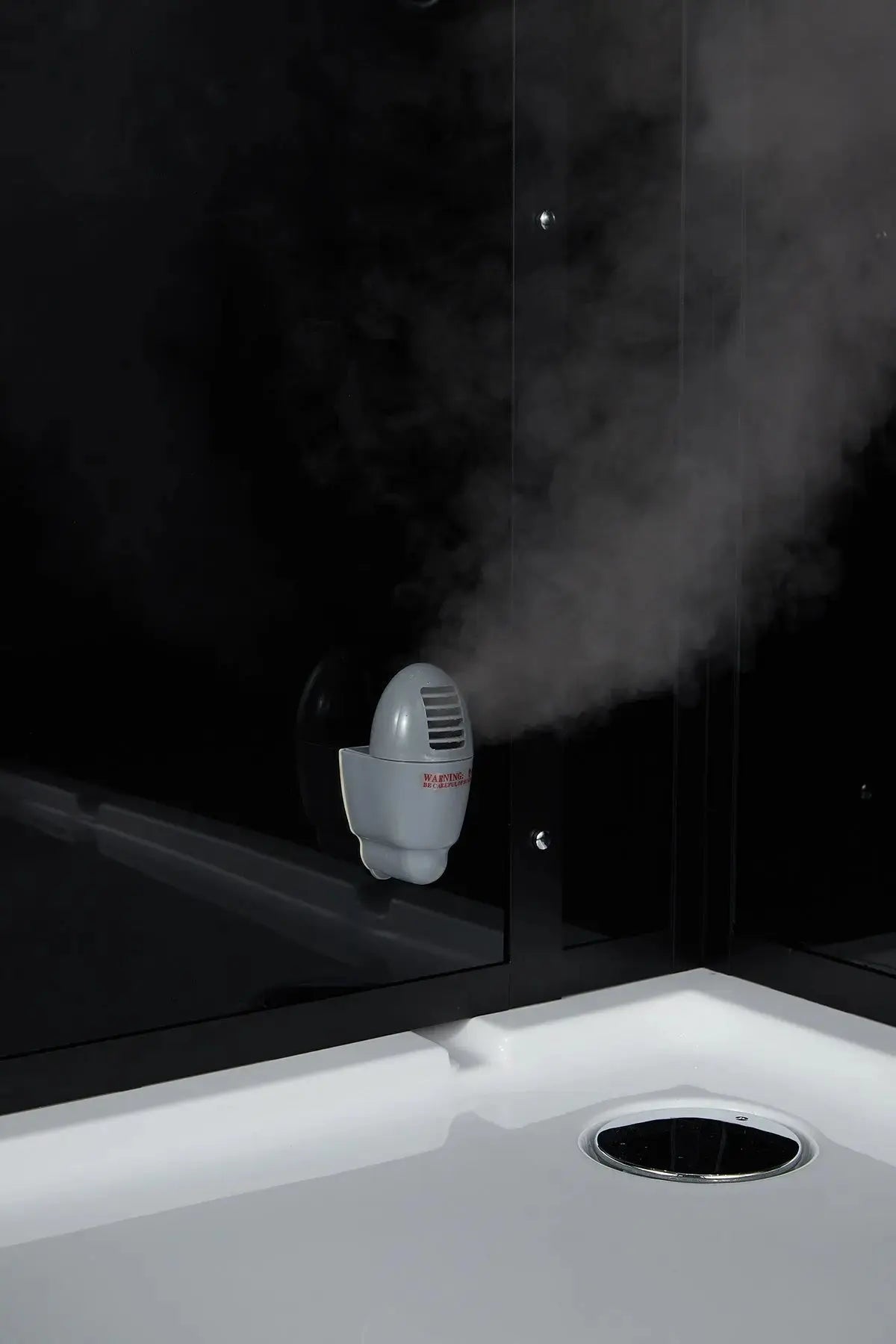 Black Platinum Lucca-L Steam Shower-Walk-In-Maya Bath-Luxury Steam Showers