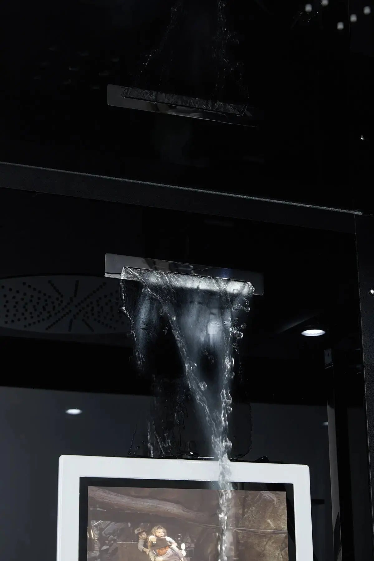 Black Platinum Lucca-L Steam Shower-Walk-In-Maya Bath-Luxury Steam Showers