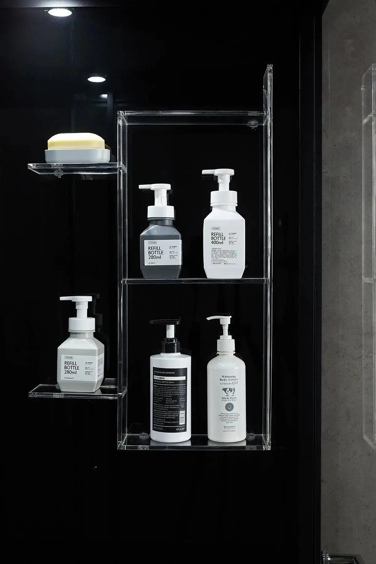 Black Platinum Lucca-L Steam Shower-Walk-In-Maya Bath-Luxury Steam Showers