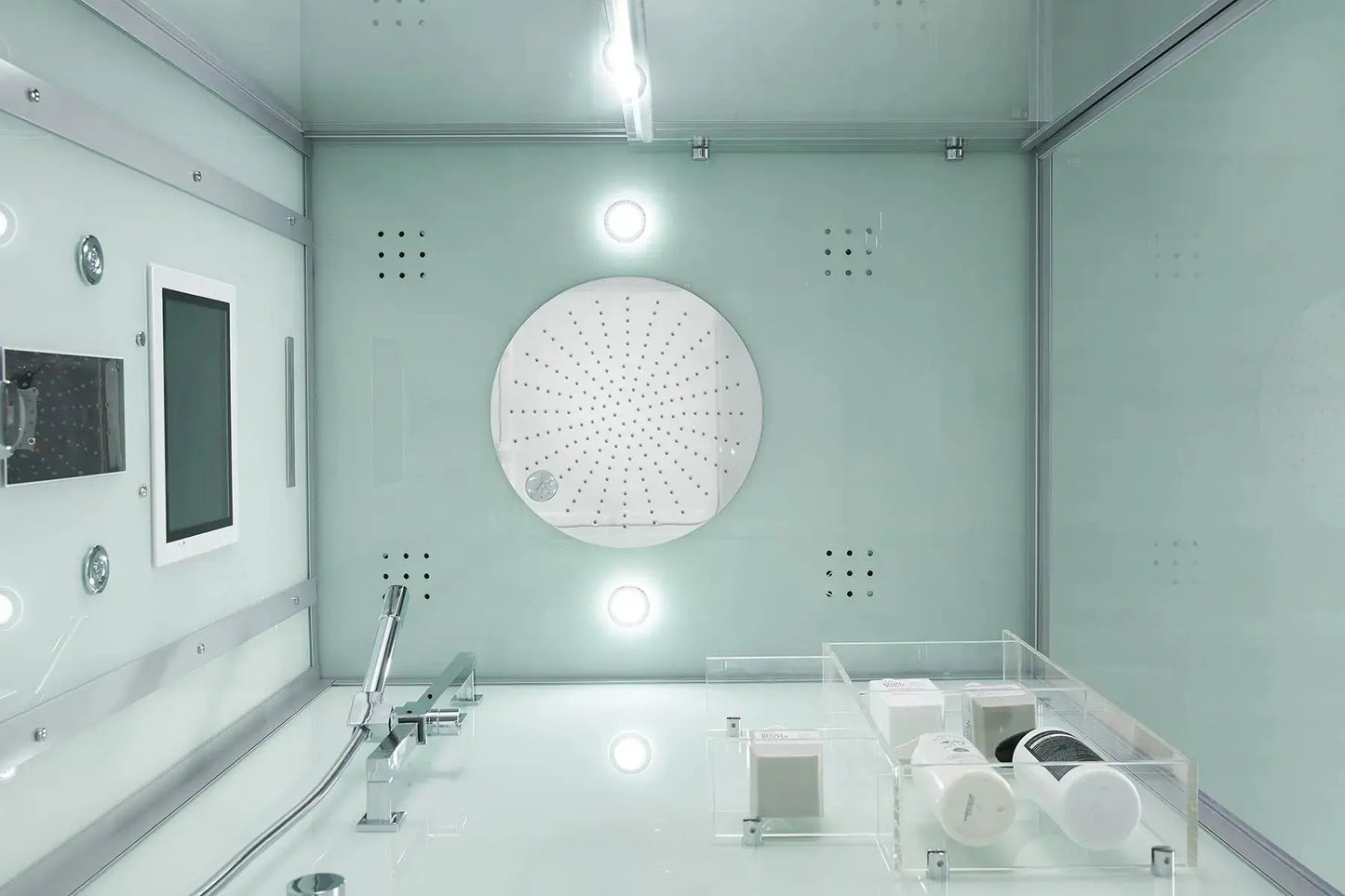 White Platinum Lucca-L Steam Shower-Walk-In-Maya Bath-Luxury Steam Showers