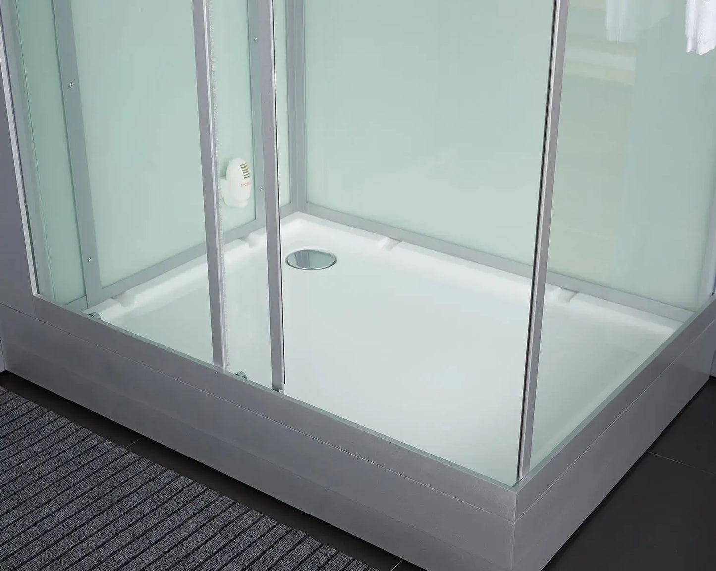 White Platinum Lucca-L Steam Shower-Walk-In-Maya Bath-Luxury Steam Showers
