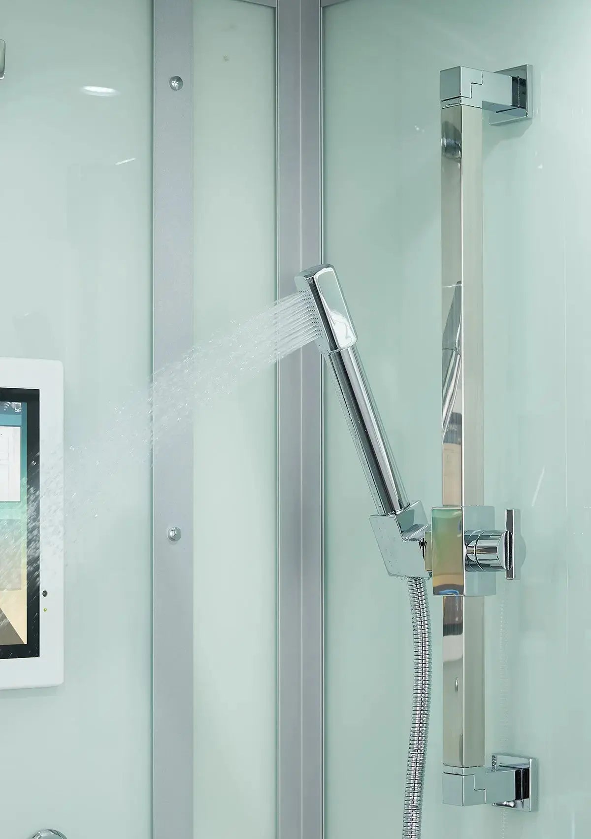 White Platinum Lucca-L Steam Shower-Walk-In-Maya Bath-Luxury Steam Showers