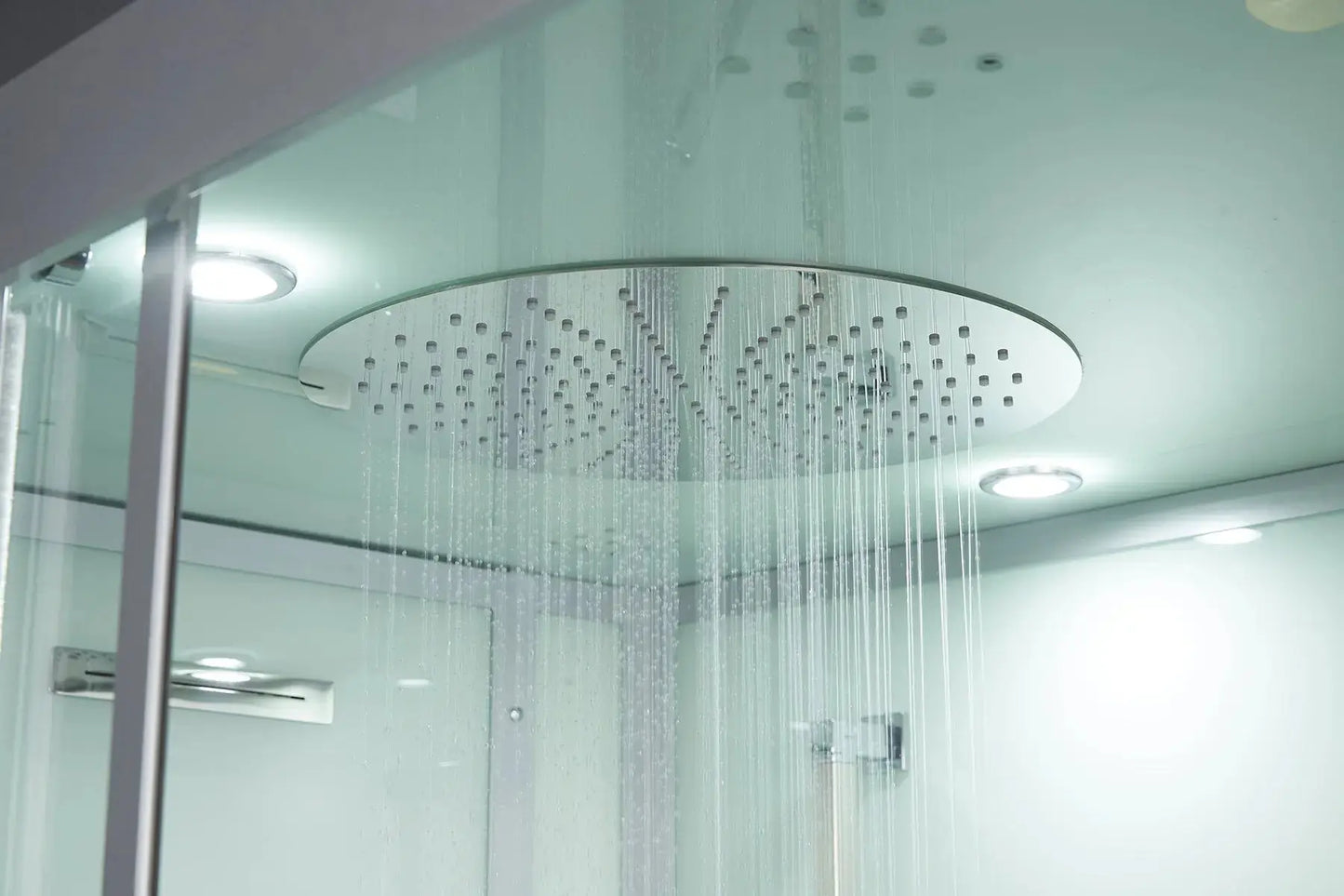 White Platinum Lucca-L Steam Shower-Walk-In-Maya Bath-Luxury Steam Showers