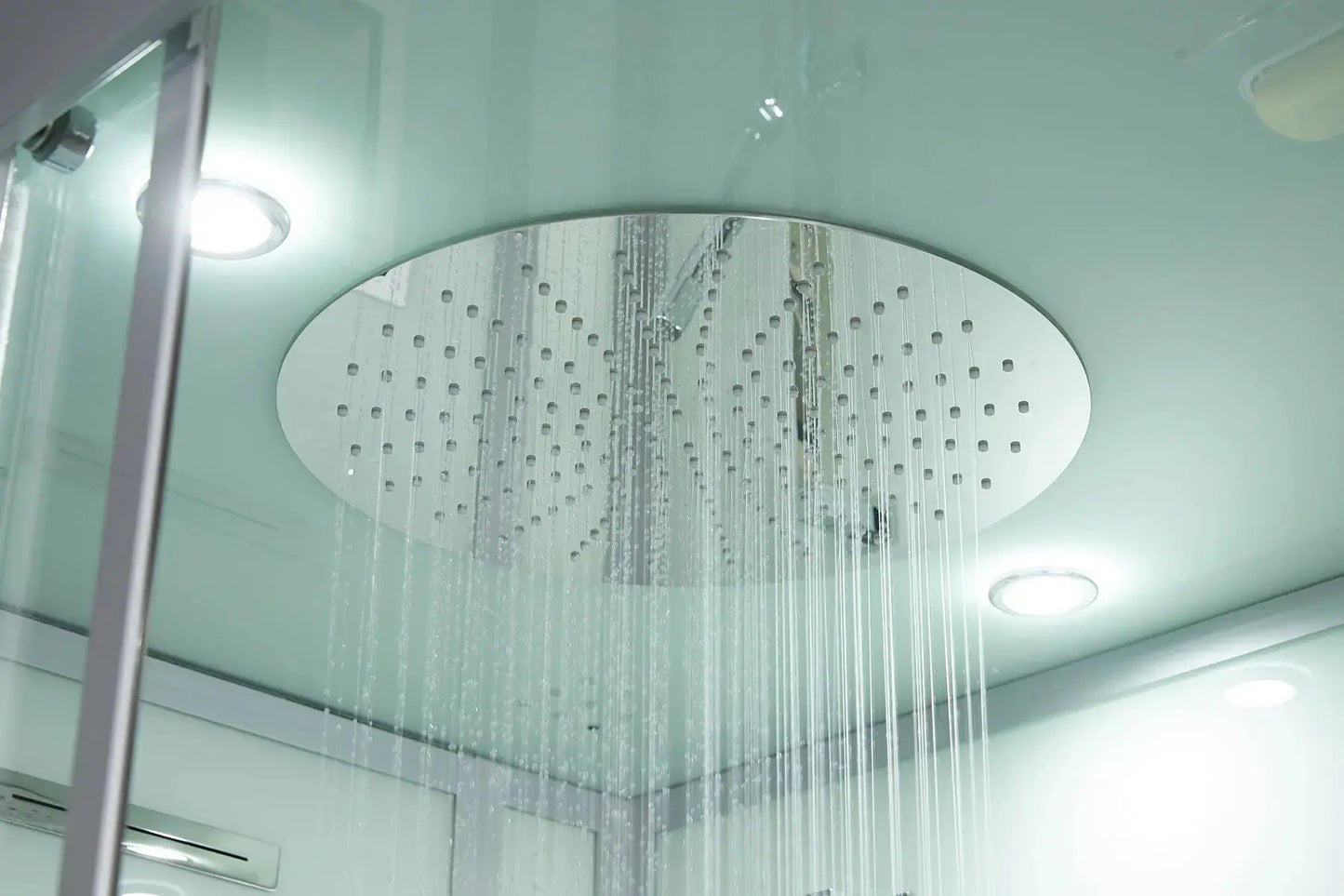 White Platinum Lucca-L Steam Shower-Walk-In-Maya Bath-Luxury Steam Showers