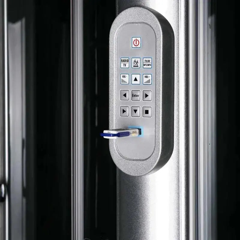 White Siena-L Steam Shower-Steam Shower-Tub Combo-Maya Bath-Luxury Steam Showers
