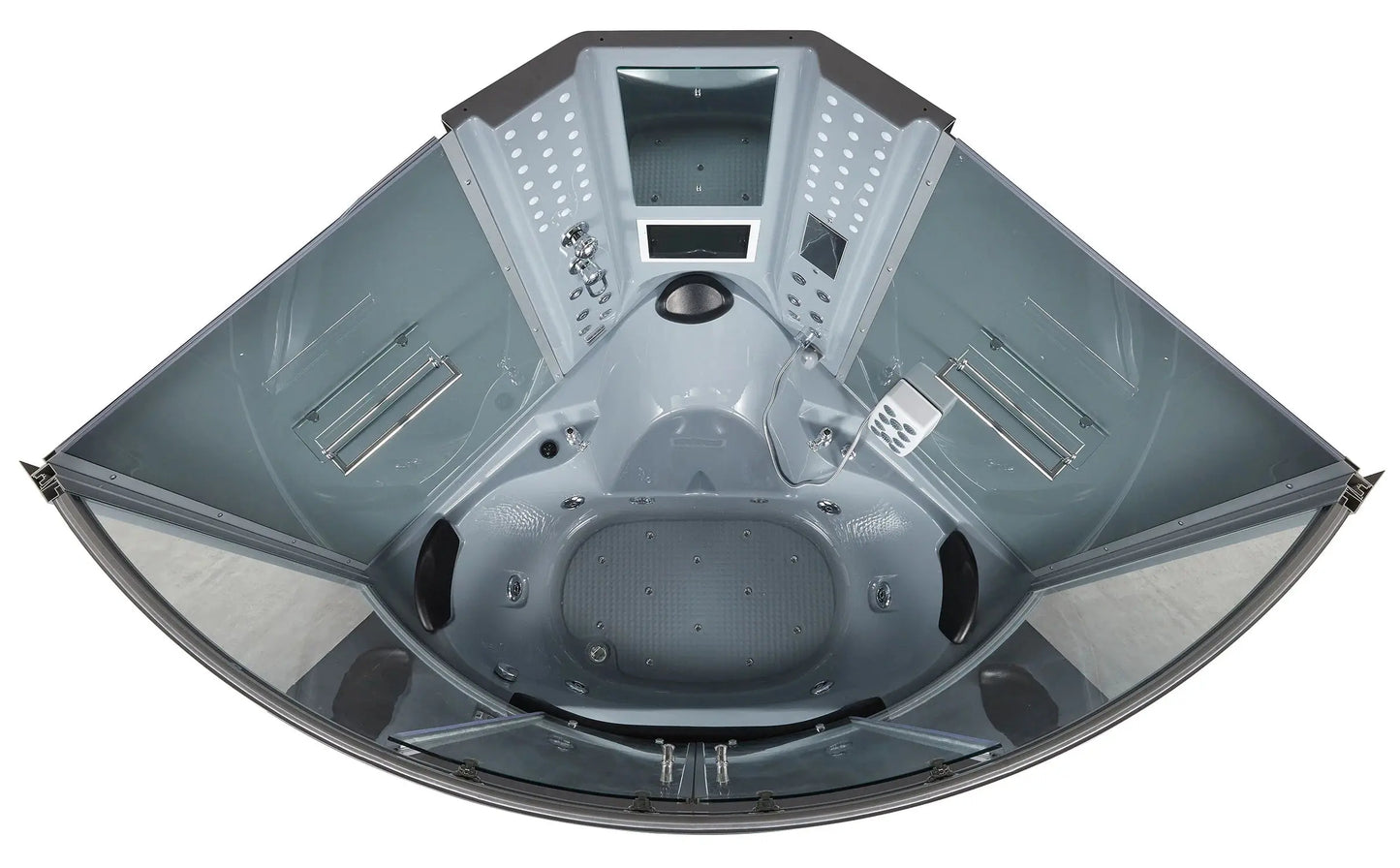 Gray Platinum Superior Steam Shower-Steam Shower-Tub Combo-Maya Bath-Luxury Steam Showers