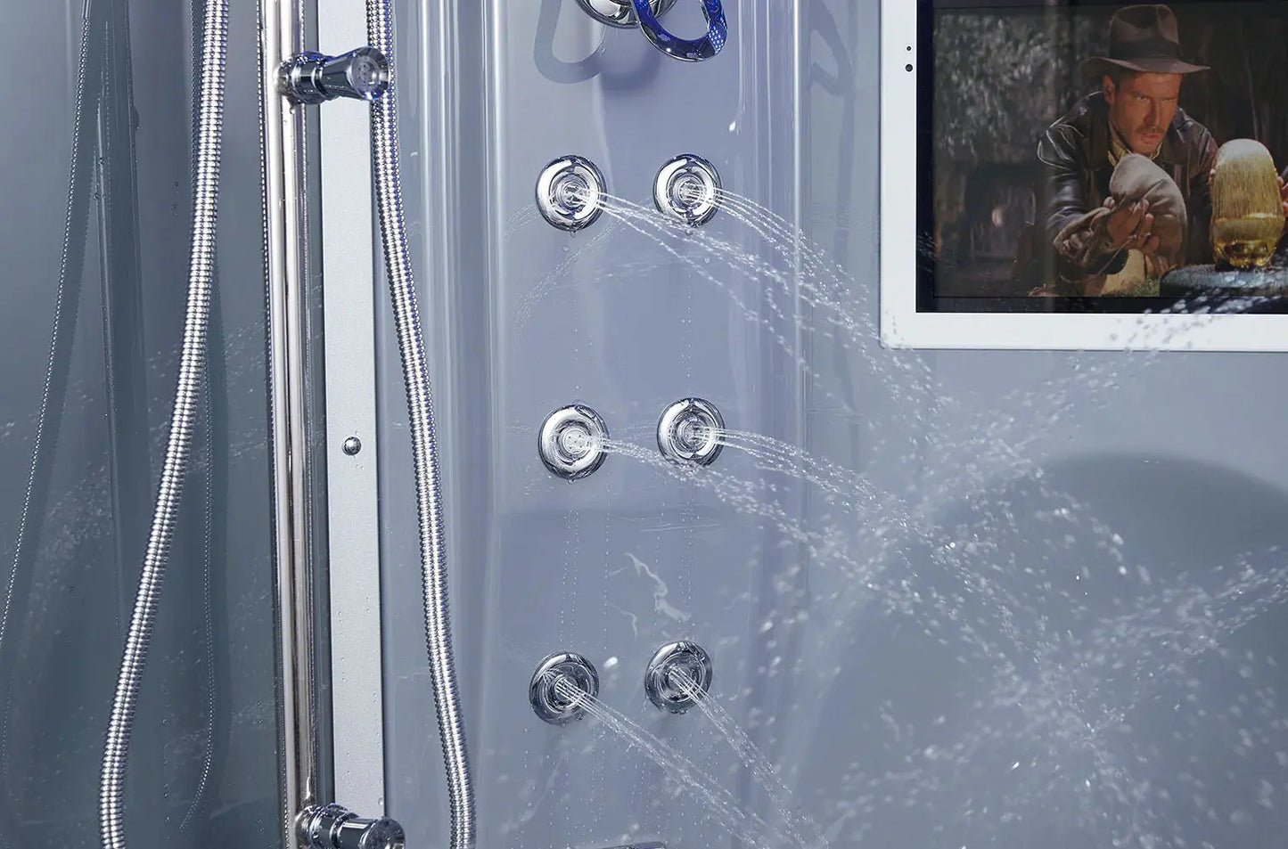 Gray Platinum Superior Steam Shower-Steam Shower-Tub Combo-Maya Bath-Luxury Steam Showers