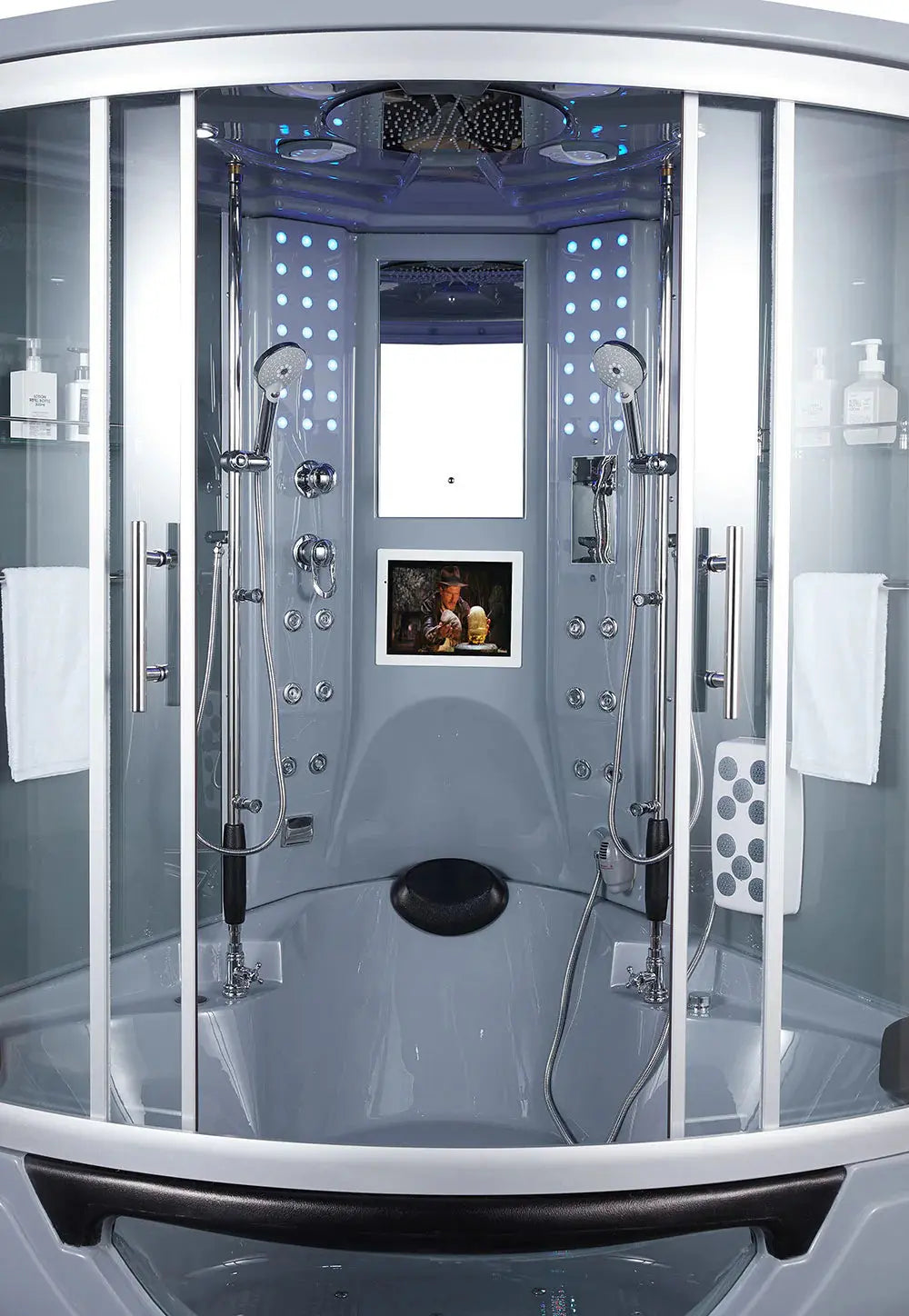 Gray Platinum Superior Steam Shower-Steam Shower-Tub Combo-Maya Bath-Luxury Steam Showers