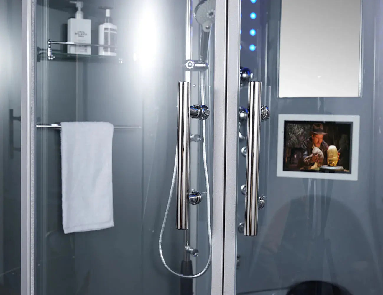 Gray Platinum Superior Steam Shower-Steam Shower-Tub Combo-Maya Bath-Luxury Steam Showers