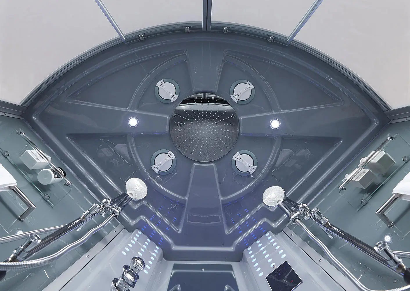 Gray Platinum Superior Steam Shower-Steam Shower-Tub Combo-Maya Bath-Luxury Steam Showers