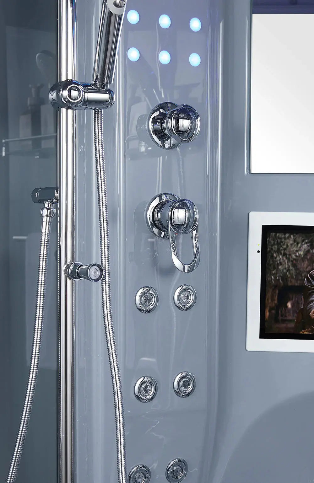 Gray Platinum Superior Steam Shower-Steam Shower-Tub Combo-Maya Bath-Luxury Steam Showers