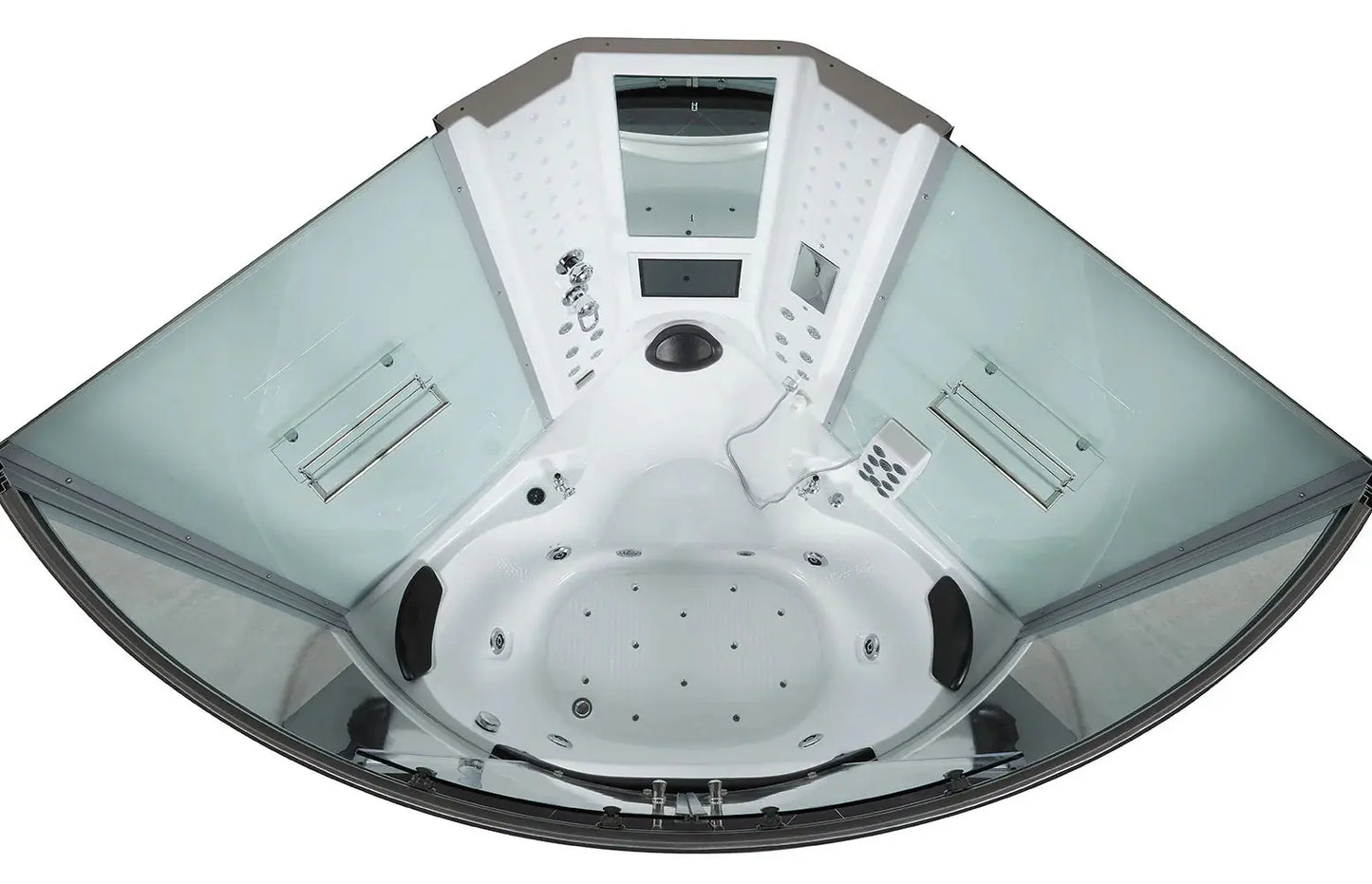 White Platinum Superior Steam Shower-Steam Shower-Tub Combo-Maya Bath-Luxury Steam Showers
